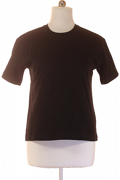 PULL&BEAR Pánské tričko s krátkým rukávem bavlněné jednobarevné basic černé Velikost S | PULL&BEAR | obrázek 2