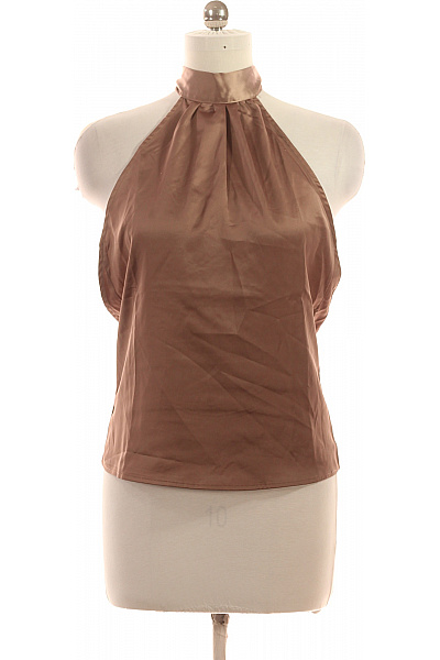 Dámská saténová halenka bez rukávů elegantní Vel. 38 | Unimoda | obrázek 2