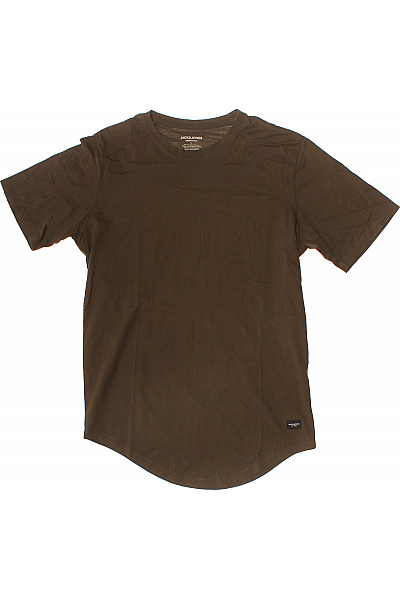 JACK & JONES Pánské hnědé tričko s krátkým rukávem basic Velikost L | JACK & JONES | obrázek 2