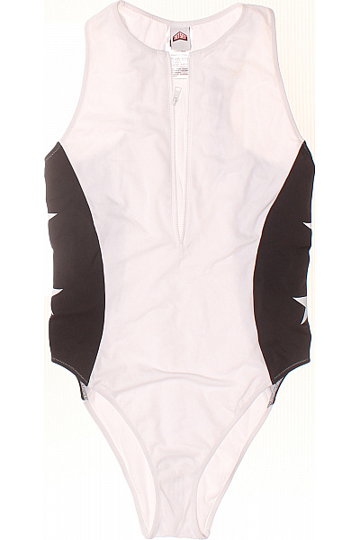 Jetset Jednodílné Sportovní Plavky Se Zipem černé Bílé Vel. L