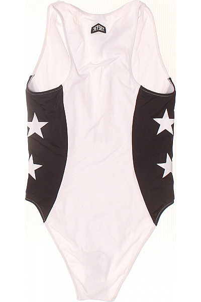 Jetset jednodílné sportovní plavky se zipem černé bílé Vel. L | Jetset | obrázek 2