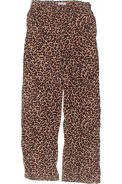 Dámské kalhoty leopardí vzor volnočasové dlouhé Vel. 38 | Unimoda | obrázek 2