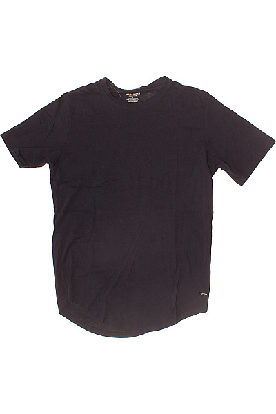 JACK & JONES Pánské Tričko S Krátkým Rukávem Prodloužené Bavlněné Jednobarevné Basic Vel. .L