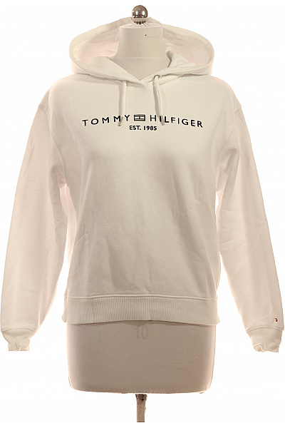 TOMMY HILFIGER dámská bavlněná mikina s kapucí bílá Velikost EU M | TOMMY HILFIGER | obrázek 2