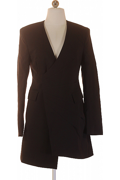 Dámské černé Elegantní Asymetrické Sako Vel. 36