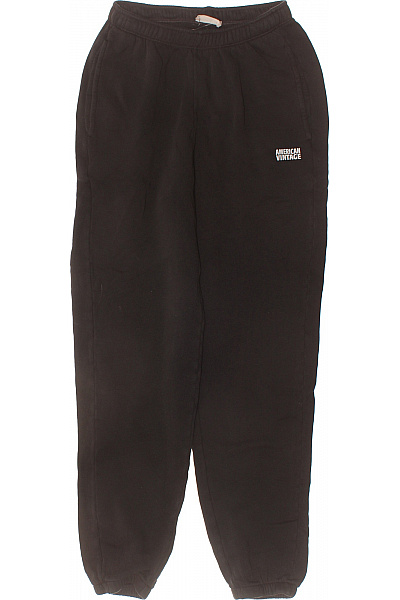 American Vintage Dámské Tepláky Volnočasové černé S Kapsami Velikost XS