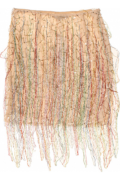 Nasty Gal Dámská Mini Sukně S Třásněmi A Flitry Průsvitná Slavnostní Vel. EU 38