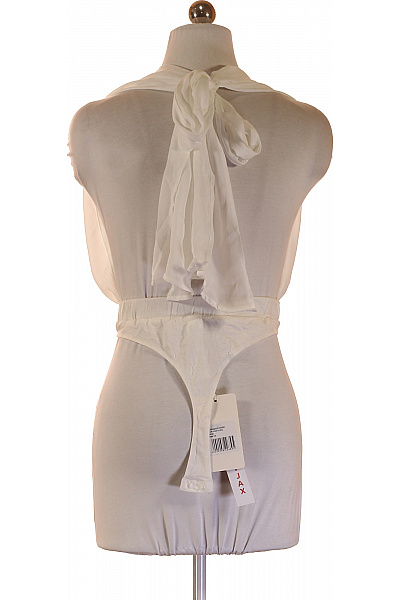 Bílé dámské tílko bez rukávů s hlubokým výstřihem boho Velikost XS | Unimoda | obrázek 2