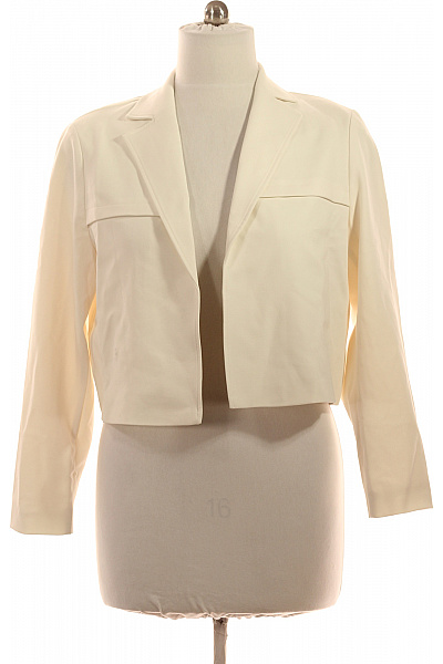 GERRY WEBER Dámské Sako Elegantní Krátké Béžové Polyesterové Na Běžné Nošení Vel. 46