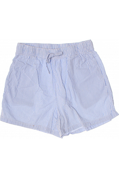 ONLY Dámské kraťasy modré pruhované bavlněné volnočasové s mašlí Vel. L | ONLY | obrázek 2