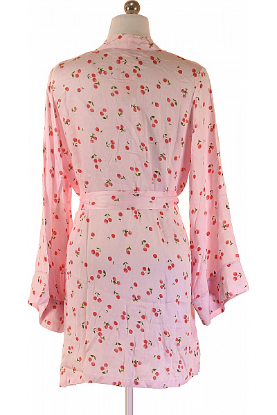 Hunkemoller růžový hedvábný župan s třešněmi Velikost XS/S | Hunkemoller | obrázek 2