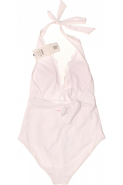 Hunkemoller jednodílné plavky za krk s volánky bílé Vel. 38 | Hunkemoller | obrázek 3