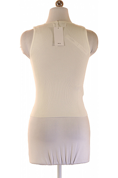 MANGO dámské tričko bez rukávů jednobarevné basic s kulatým výstřihem Vel. EU XS | MANGO | obrázek 3