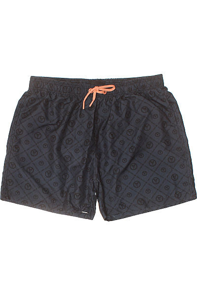 CARLO COLUCCI Pánské Kraťasy S Potiskem Modré Volnočasové Plážové Velikost L