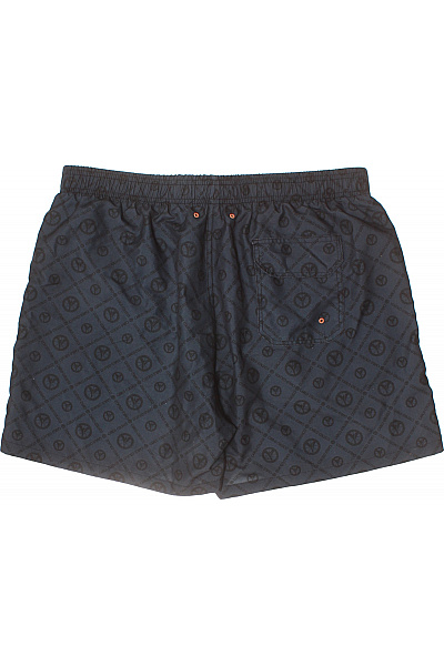 CARLO COLUCCI Pánské kraťasy s potiskem modré volnočasové plážové Velikost L | CARLO COLUCCI | obrázek 2