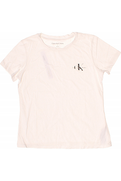 Calvin Klein Dámské Tričko S Krátkým Rukávem Jednobarevné Basic Velikost L