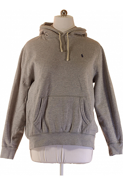 Ralph Lauren Pánská bavlněná mikina s kapucí a klokaní kapsou šedá Vel. XL | Ralph Lauren | obrázek 2