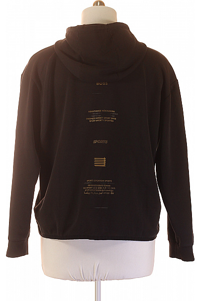 Hugo Boss Pánská mikina s kapucí na zip sportovní bavlněná černá Velikost xl | Hugo Boss | obrázek 2