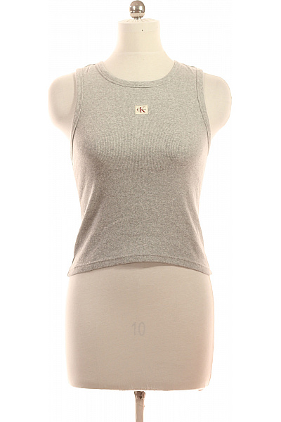 Calvin Klein Dámské šedé tílko basic bez rukávů bavlněné Vel. M | Calvin Klein | obrázek 2