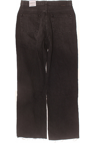 PULL&BEAR Dámské bavlněné džíny volné se širokými nohavicemi šedé Velikost .42 | PULL&BEAR | obrázek 2