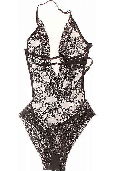 JETTE černé krajkové body s hlubokým výstřihem Velikost 36 | JETTE | obrázek 2