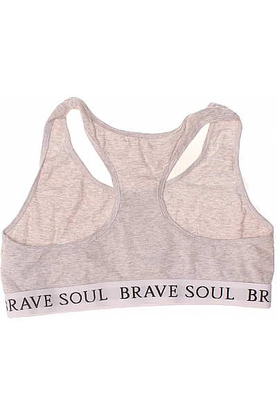 BRAVE SOUL Dámská sportovní podprsenka šedá bavlněná Vel. EU L | BRAVE SOUL | obrázek 3