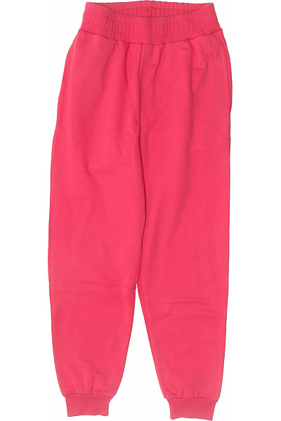 Dámské Tepláky Růžové Bavlněné Sportovní Volnočasové Dlouhé S Kapsami Velikost S