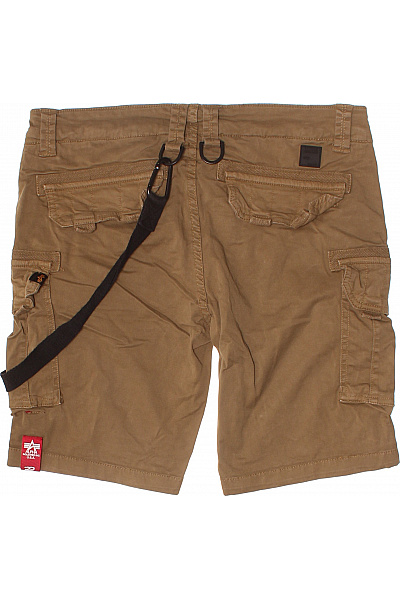 Alpha Industries Pánské bavlněné kraťasy cargo volnočasové s kapsami hnědé Velikost 30 | Alpha Industries | obrázek 3