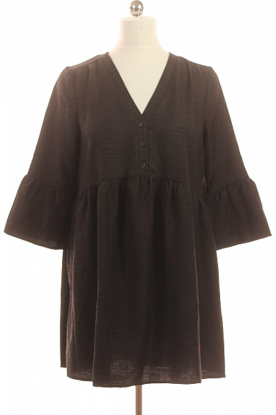 VERO MODA Dámské šaty s dlouhým rukávem volnočasové mušelínové černé Vel. M | VERO MODA | obrázek 2