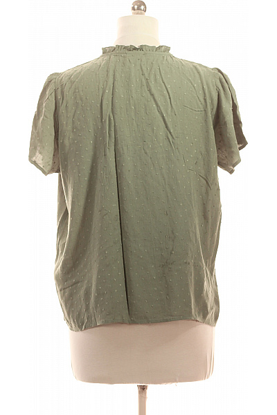 Judith Williams Dámské tričko krátký rukáv zelené puntíky volánové rukávy Vel. 38 | Judith Williams | obrázek 2