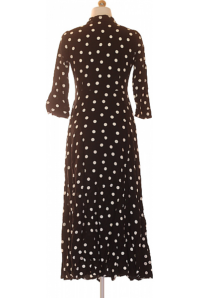 Y.A.S dámské šaty puntíkované dlouhé s dlouhým rukávem košilové Vel. s | Y.A.S | obrázek 3