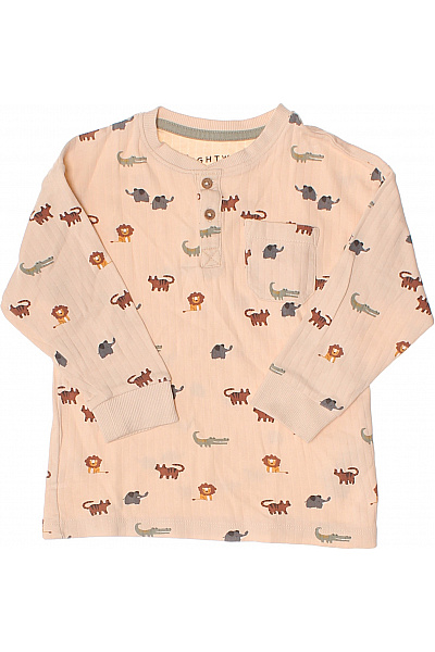 Next dětské tričko s dlouhým rukávem béžové zvířecí vzor bavlna Velikost 2/3 roky | Next | obrázek 2