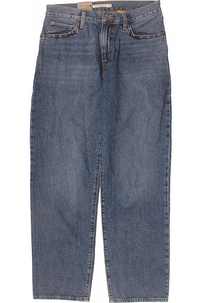 LEVIS Dámské Džíny Modré Volné Rovné S Kapsami Velikost 28/31