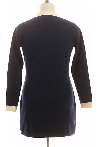 ADIDAS dámské šaty s dlouhým rukávem sportovní volnočasové modré pletené Vel. L | ADIDAS | obrázek 2