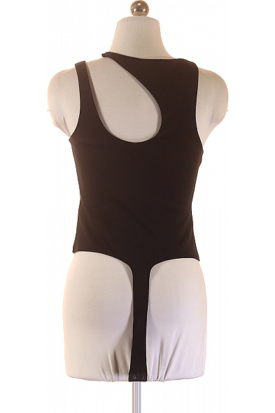 Dámské tričko bez rukávů černé asymetrické s průstřihy Velikost M | Unimoda | obrázek 2