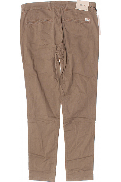 JACK & JONES Pánské bavlněné kalhoty volnočasové rovné hnědé Velikost 34 | JACK & JONES | obrázek 3