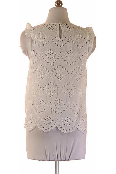 PIECES Dívčí bílé bavlněné šaty s výšivkou Velikost S | PIECES | obrázek 2