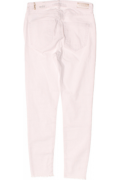 ONLY dámské bílé džíny nad kotníky s roztřepenými nohavicemi Velikost 32 | ONLY | obrázek 2