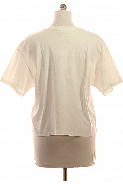 ONLY Dámské bílé tričko s krátkým rukávem a kapsou s potiskem Velikost M | ONLY | obrázek 2