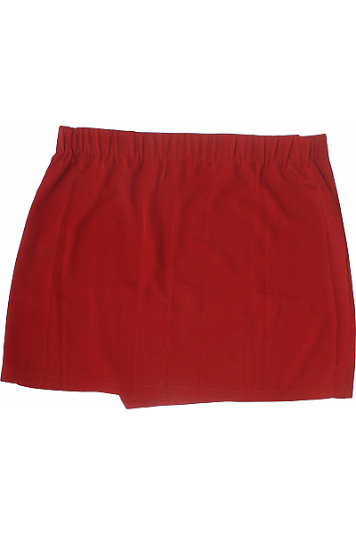 Dámská červená zavinovací mini sukně polyesterová Vel. EU 50 | Unimoda | obrázek 3
