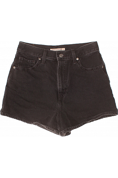 LEVIS Dámské černé džínové kraťasy s vysokým pasem volnočasové krátké Velikost 28 | LEVIS | obrázek 2