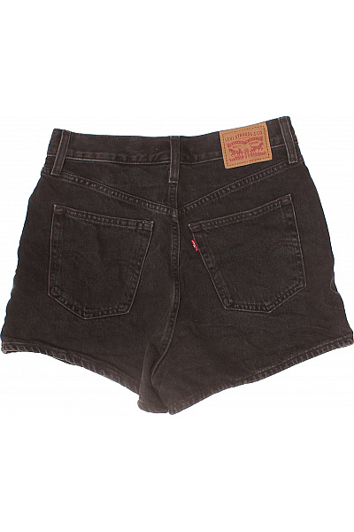 LEVIS Dámské černé džínové kraťasy s vysokým pasem volnočasové krátké Velikost 28 | LEVIS | obrázek 3