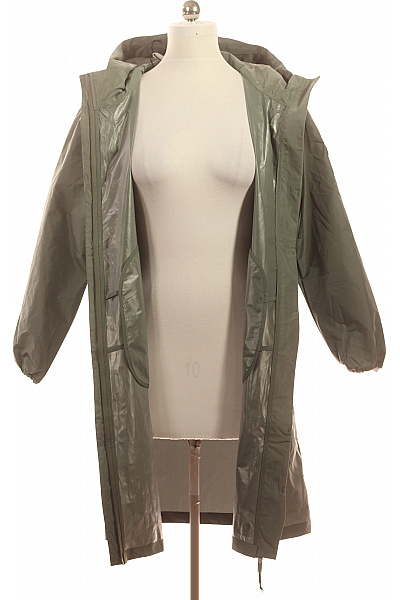 Khujo Dámská zelená parka s kapucí dlouhá lehká polyesterová do deště Vel. M | Khujo | obrázek 4