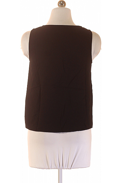 VERO MODA Dámské tričko bez rukávů černé viskózové jednobarevné Vel. s | VERO MODA | obrázek 2