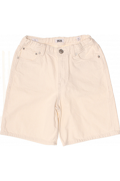 JACK & JONES Dětské Chlapecké Bavlněné Kraťasy Béžové Velikost 152