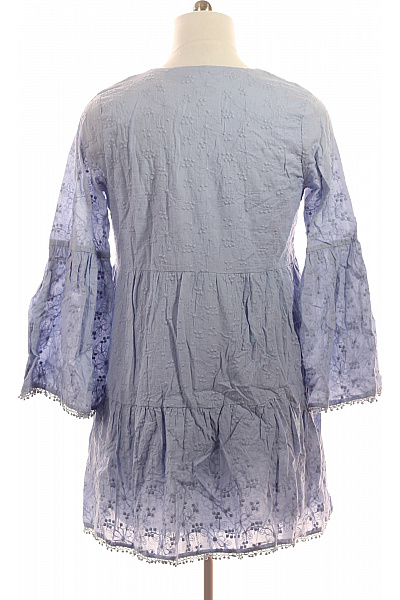 Sisters-Point Dámské bavlněné šaty modré vyšívané volnočasové letní Velikost EU L | Sisters-Point | obrázek 2