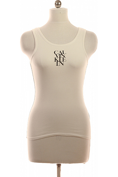 Calvin Klein Dámské Bavlněné Tílko S Potiskem Basic Vel. M