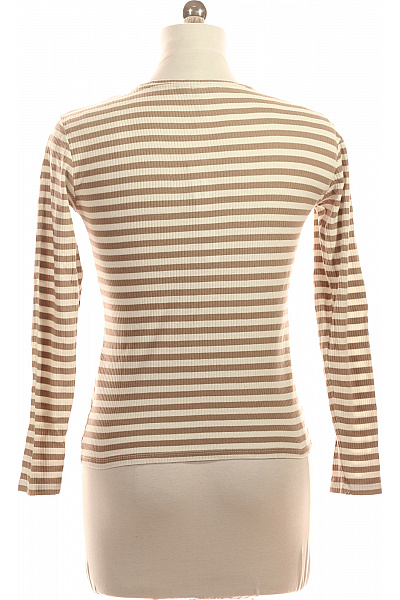 PIECES Dámské tričko s dlouhým rukávem pruhované bavlněné basic Vel. EU L | PIECES | obrázek 2