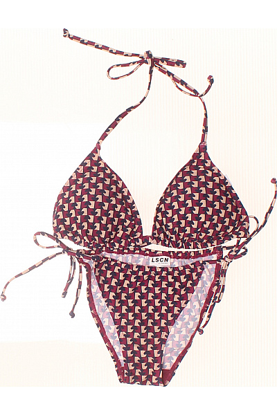 Lascana dámské dvoudílné plavky trojúhelníkové na zavazování vzorované červené Vel. 38C/D | Lascana | obrázek 2