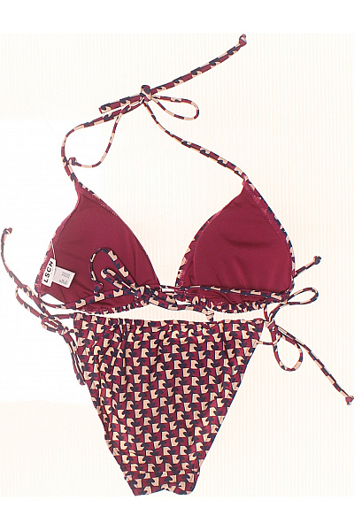 Lascana dámské dvoudílné plavky trojúhelníkové na zavazování vzorované červené Vel. 38C/D | Lascana | obrázek 3